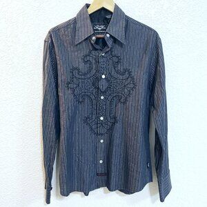 MEN'S FENDER GUITAR SHIRT BUTTON UP CASUAL Custom Shop By Rock And Roll Religion